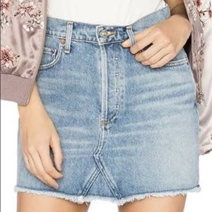 AGOLDE 
Quinn High Rise Miniskirt, Devotee, 31